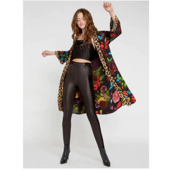 Alice + Olivia | Avila Reversible Kimono Multi Garden/Combo - Picture 4 of 11